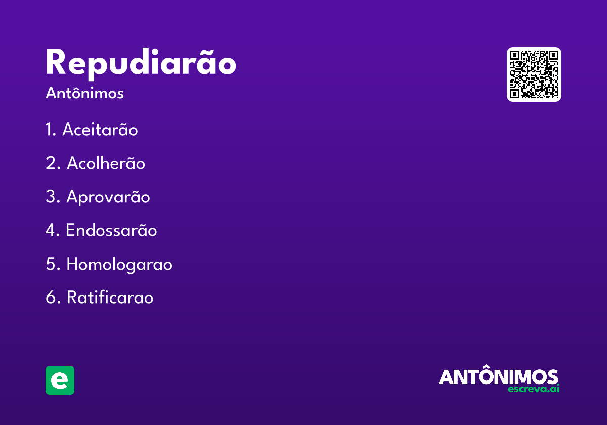repudiarão