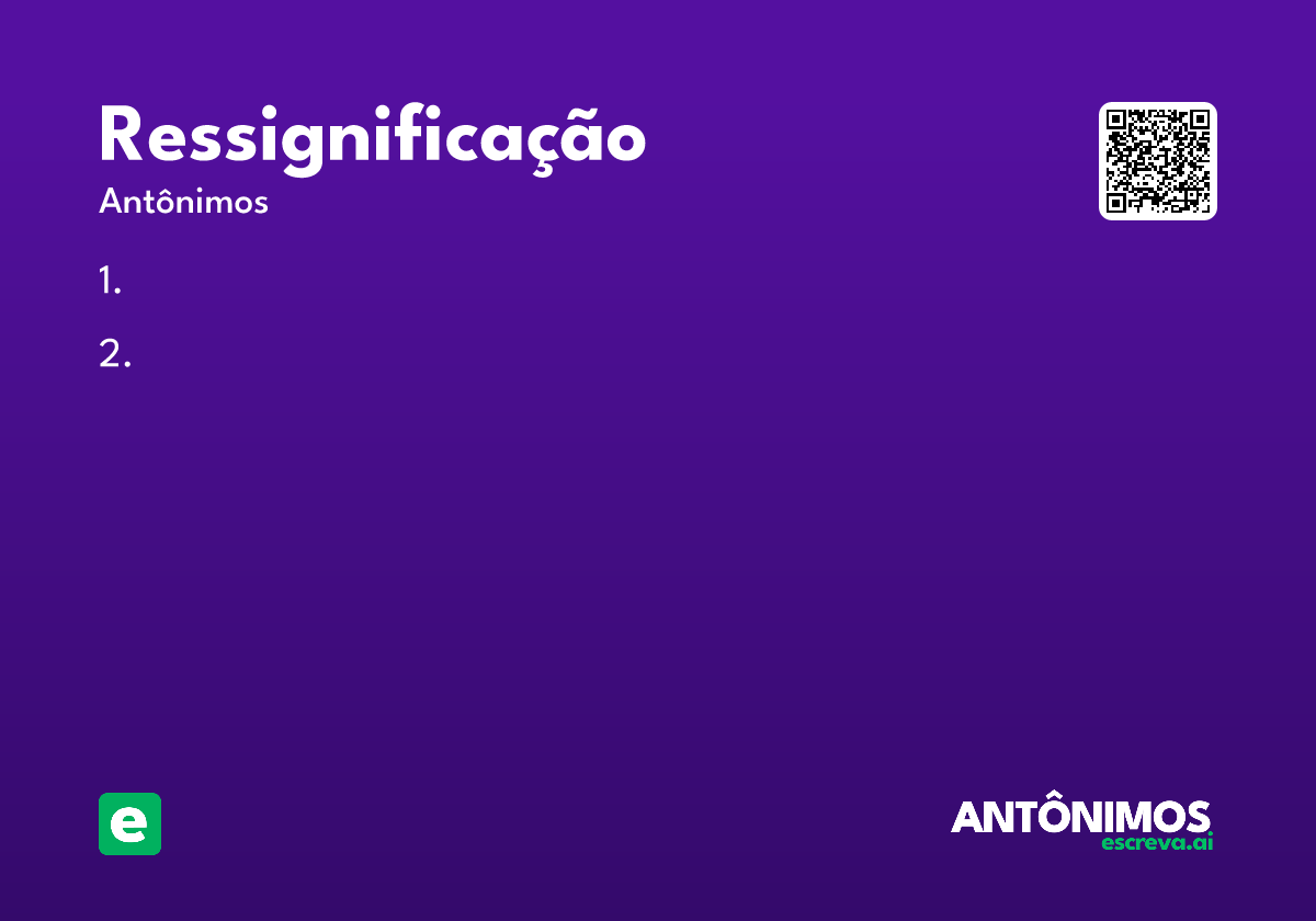 ressignificação
