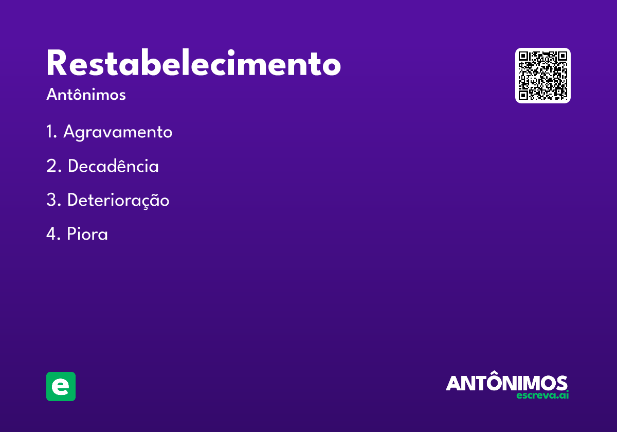 restabelecimento
