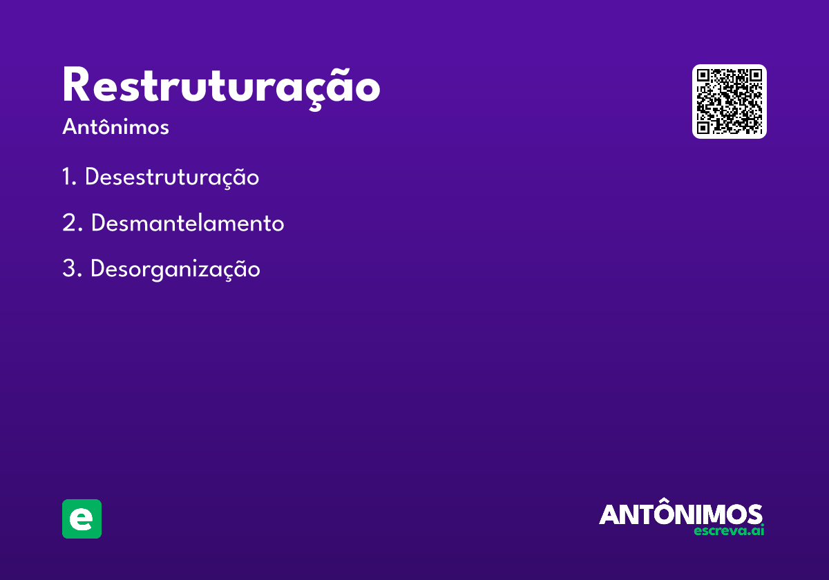 restruturação
