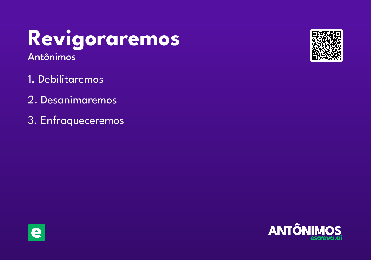 revigoraremos