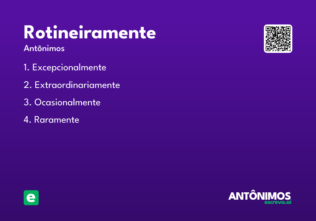 rotineiramente