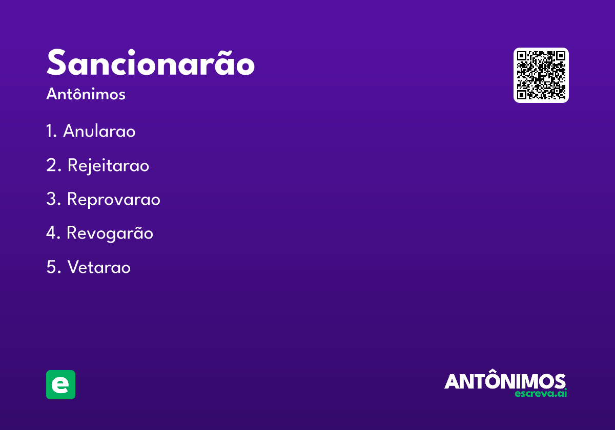 sancionarão