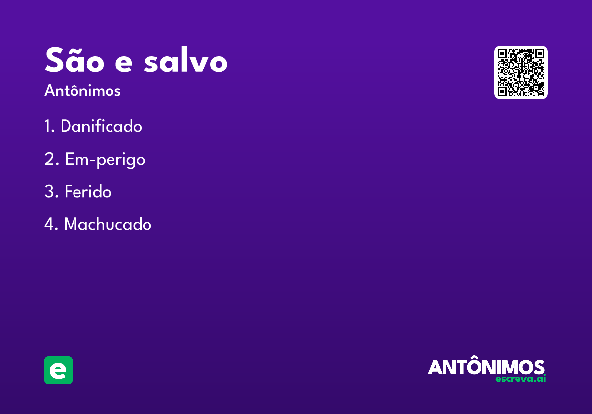 são e salvo