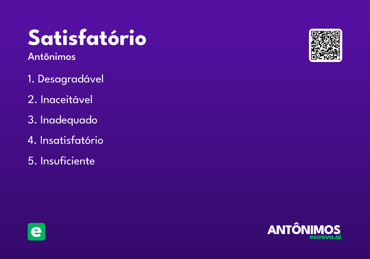 satisfatório