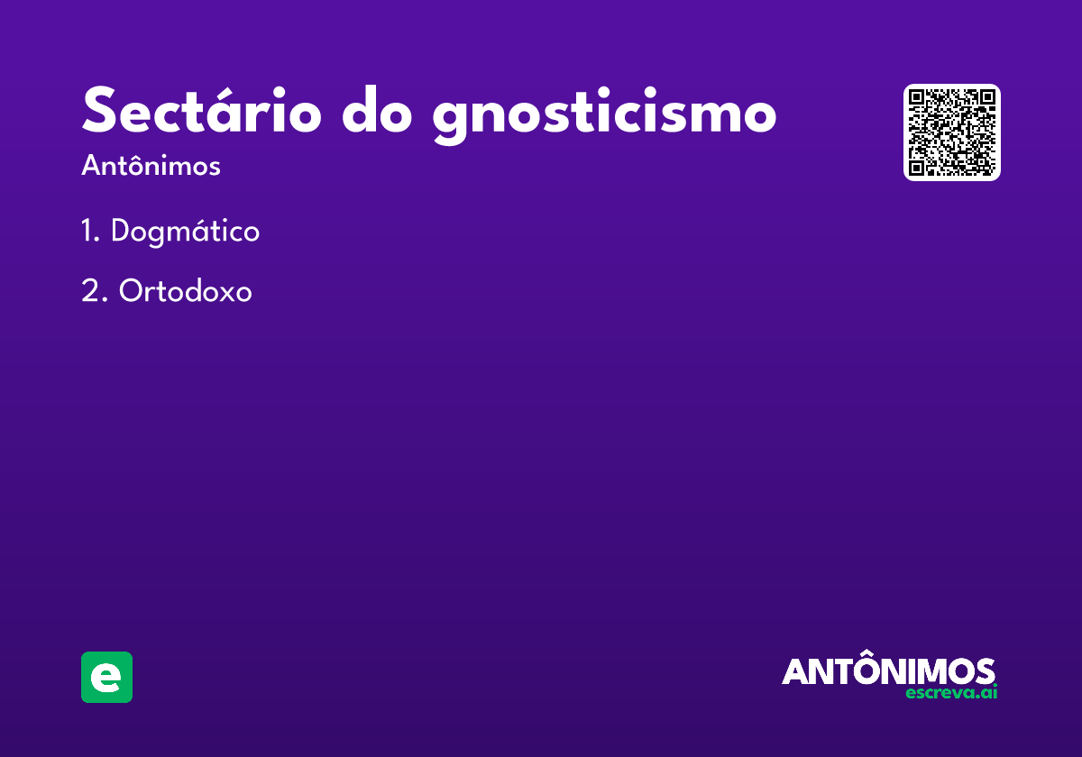 sectário do gnosticismo