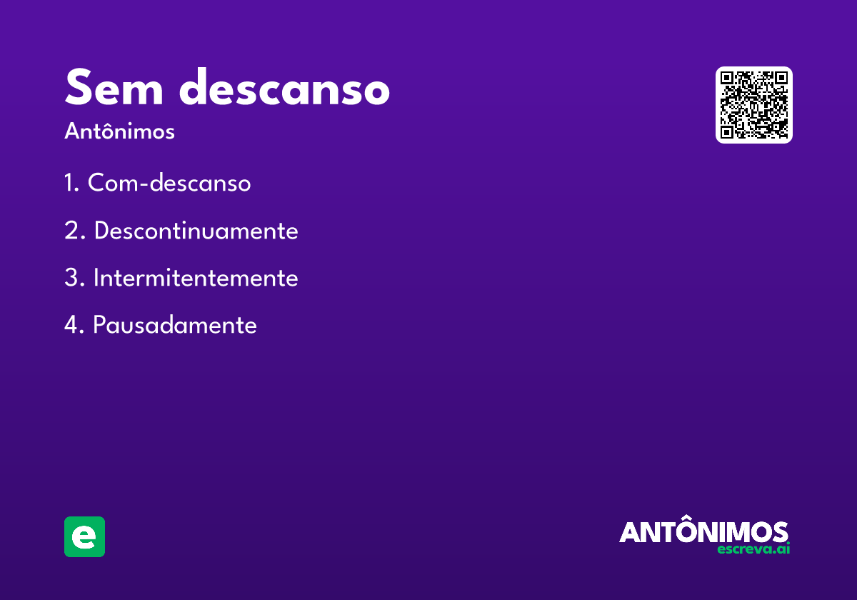 sem descanso