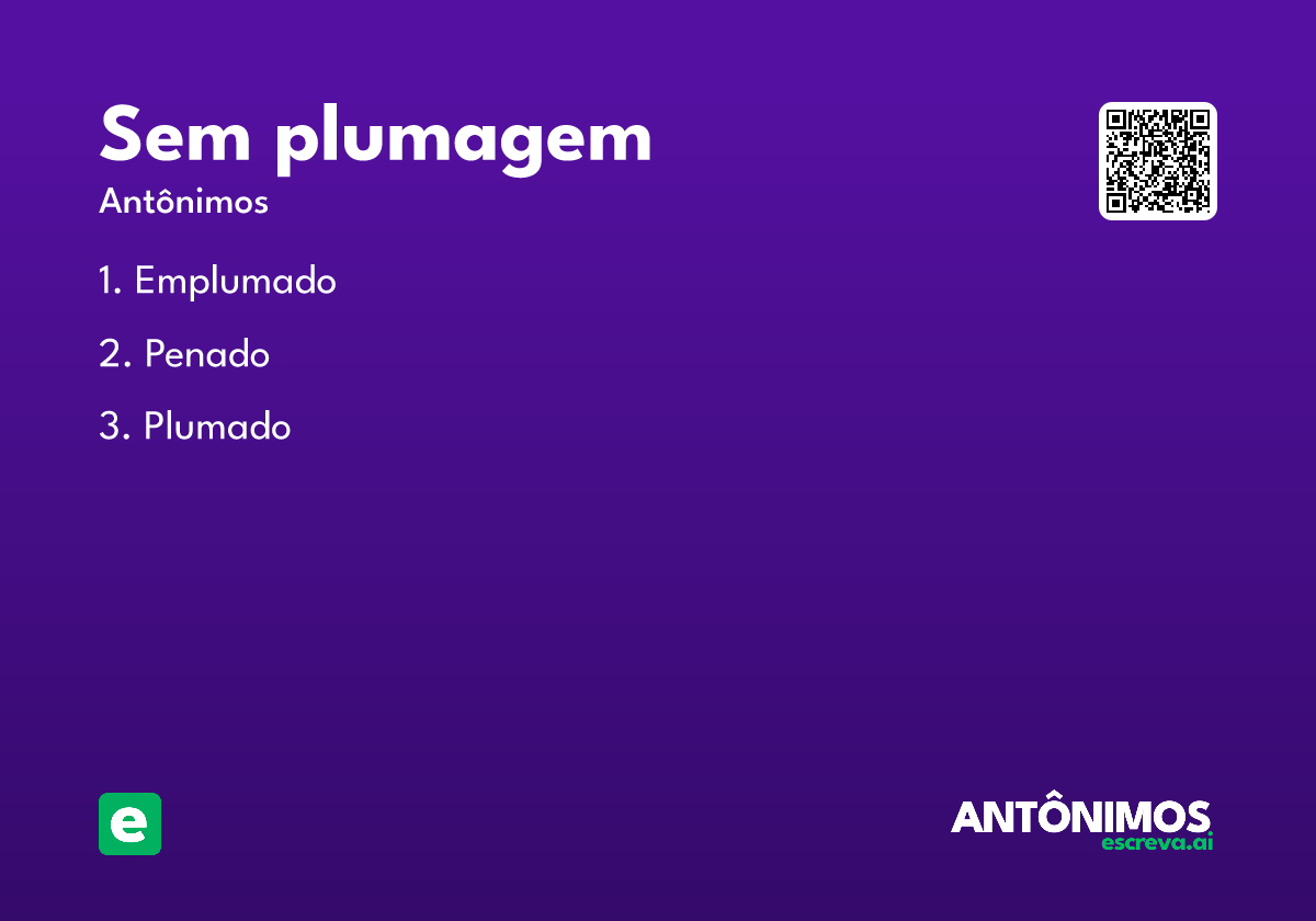 sem plumagem