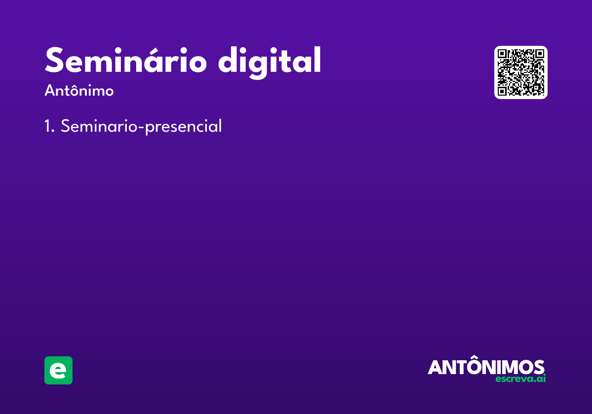 seminário digital