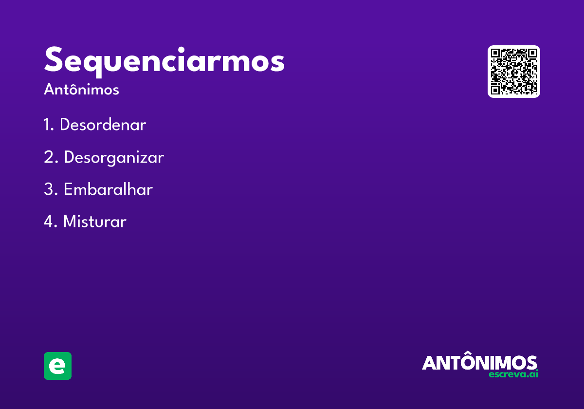 sequenciarmos
