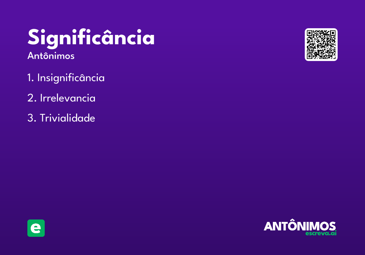 significância