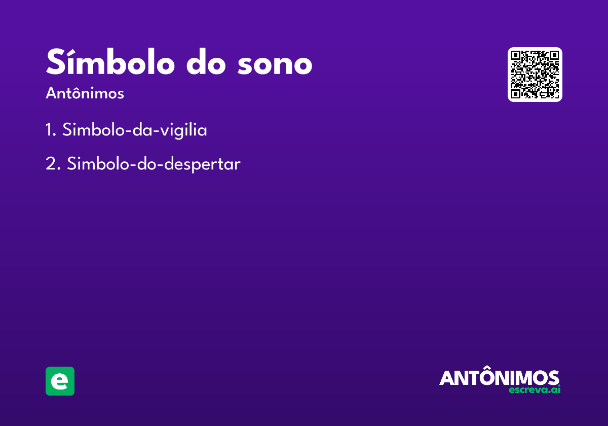 símbolo do sono