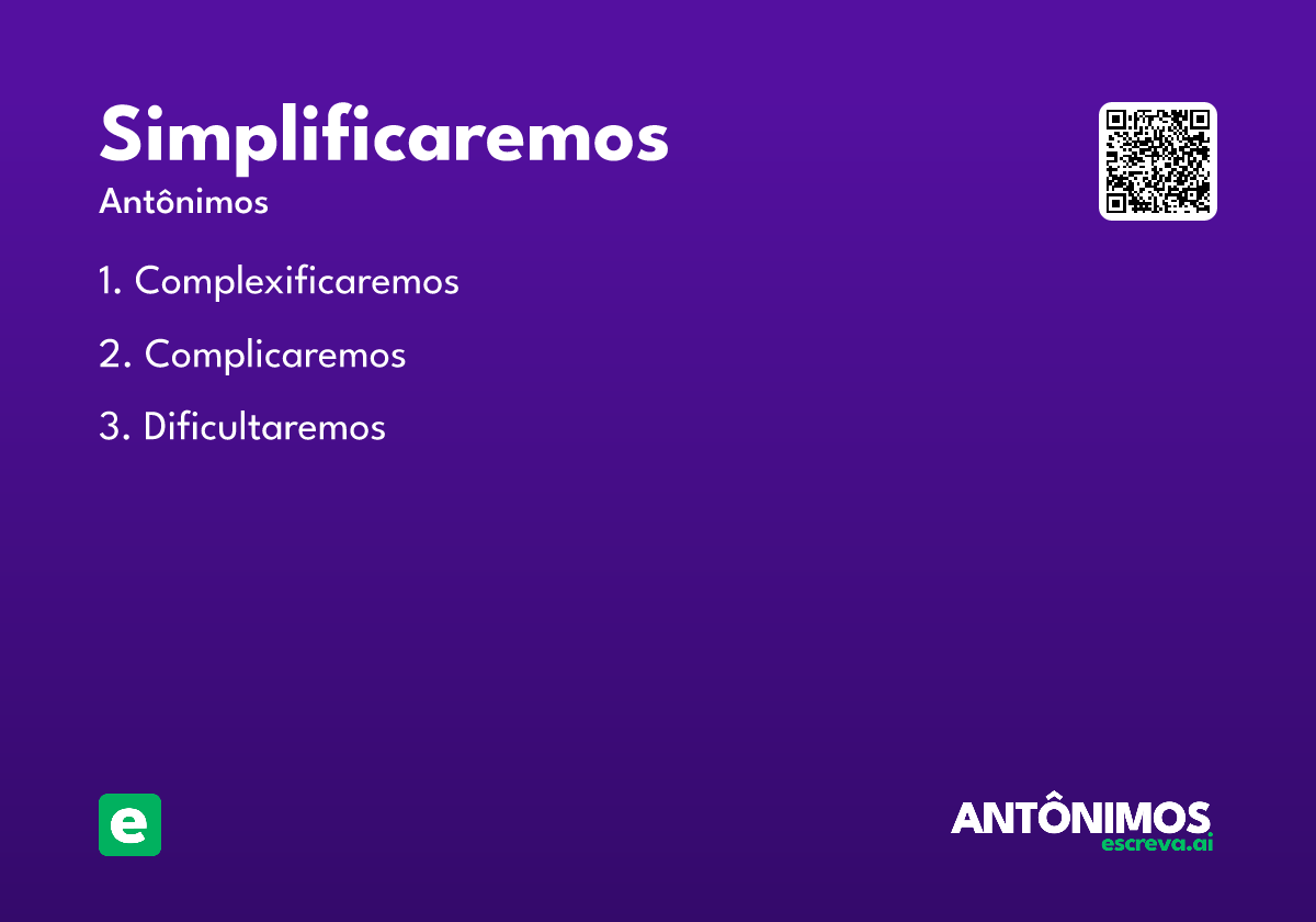 simplificaremos