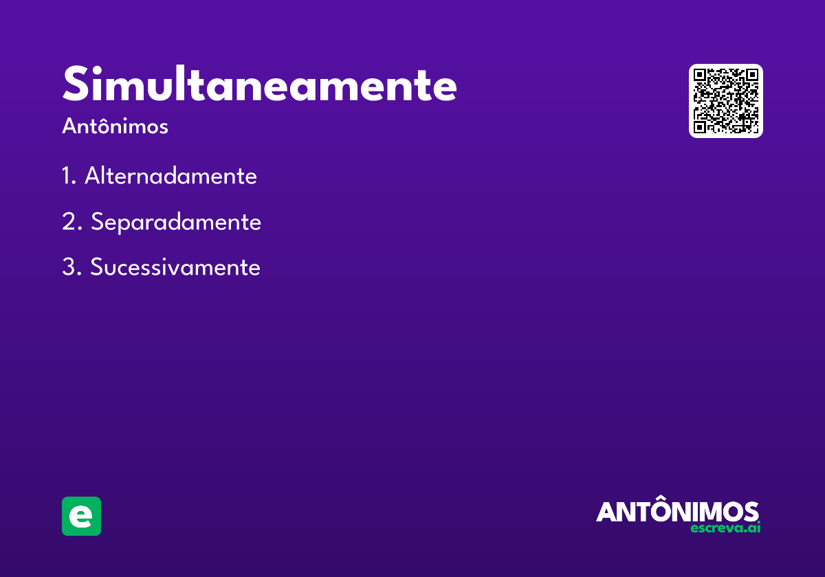 simultaneamente