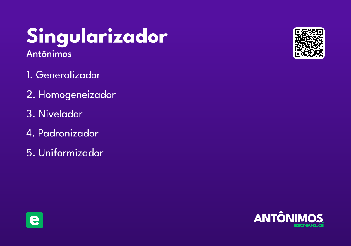 singularizador
