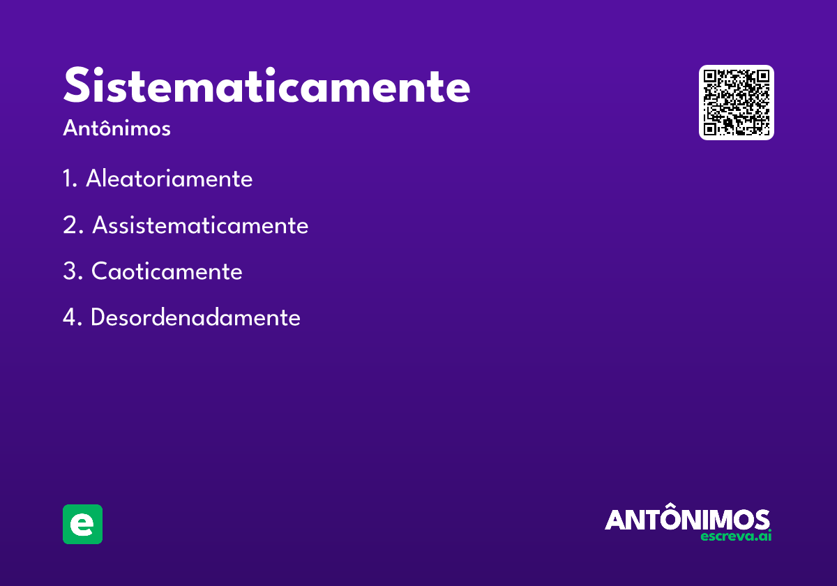 sistematicamente