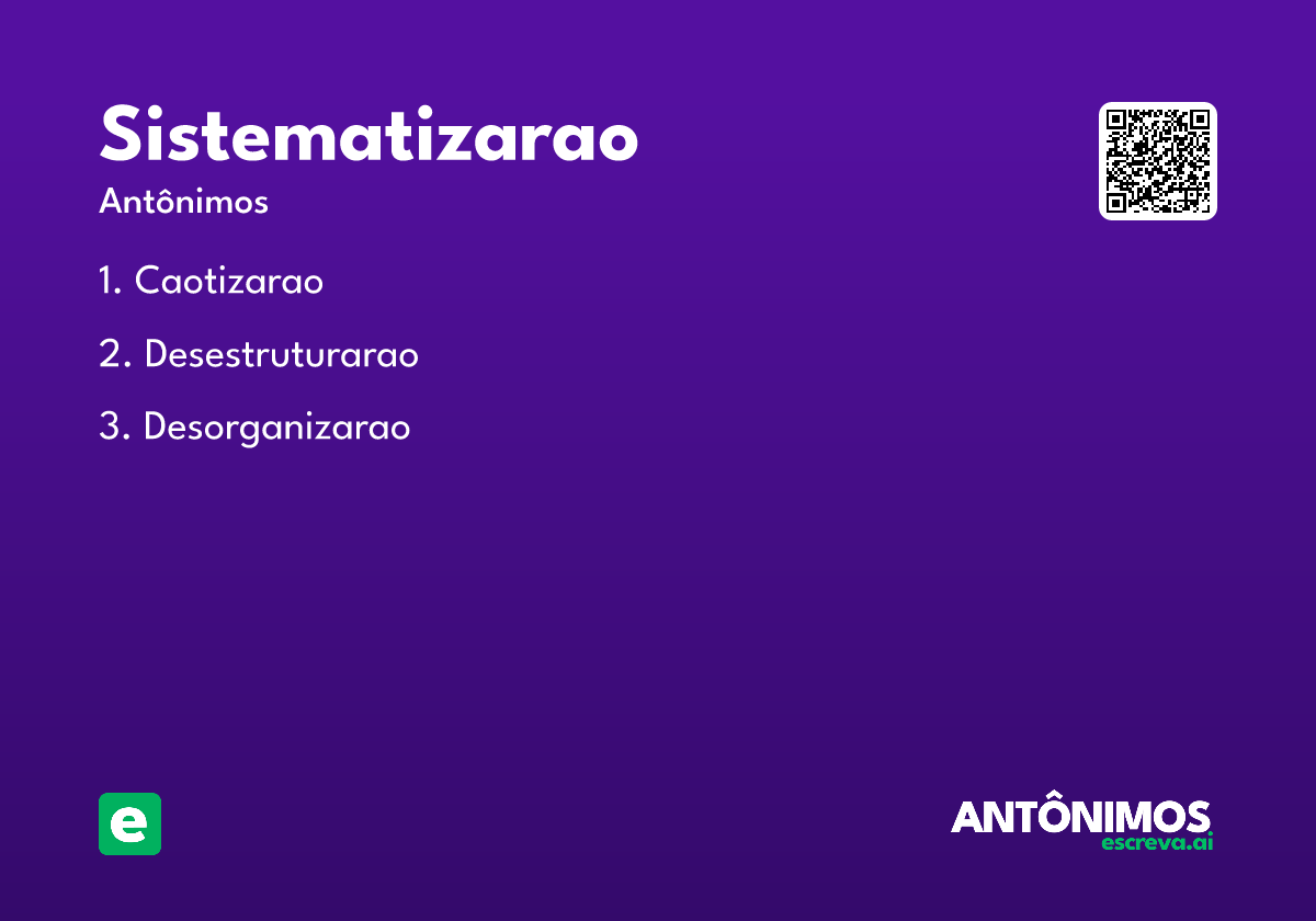 sistematizarao