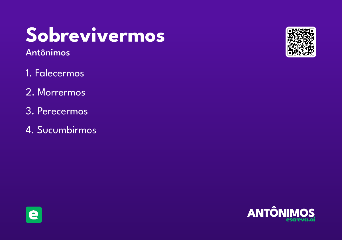 sobrevivermos