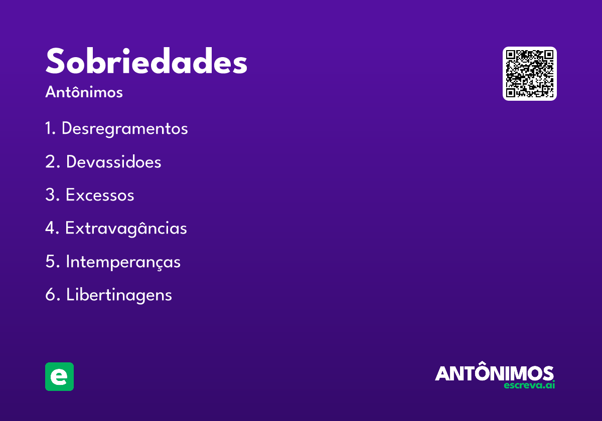 sobriedades