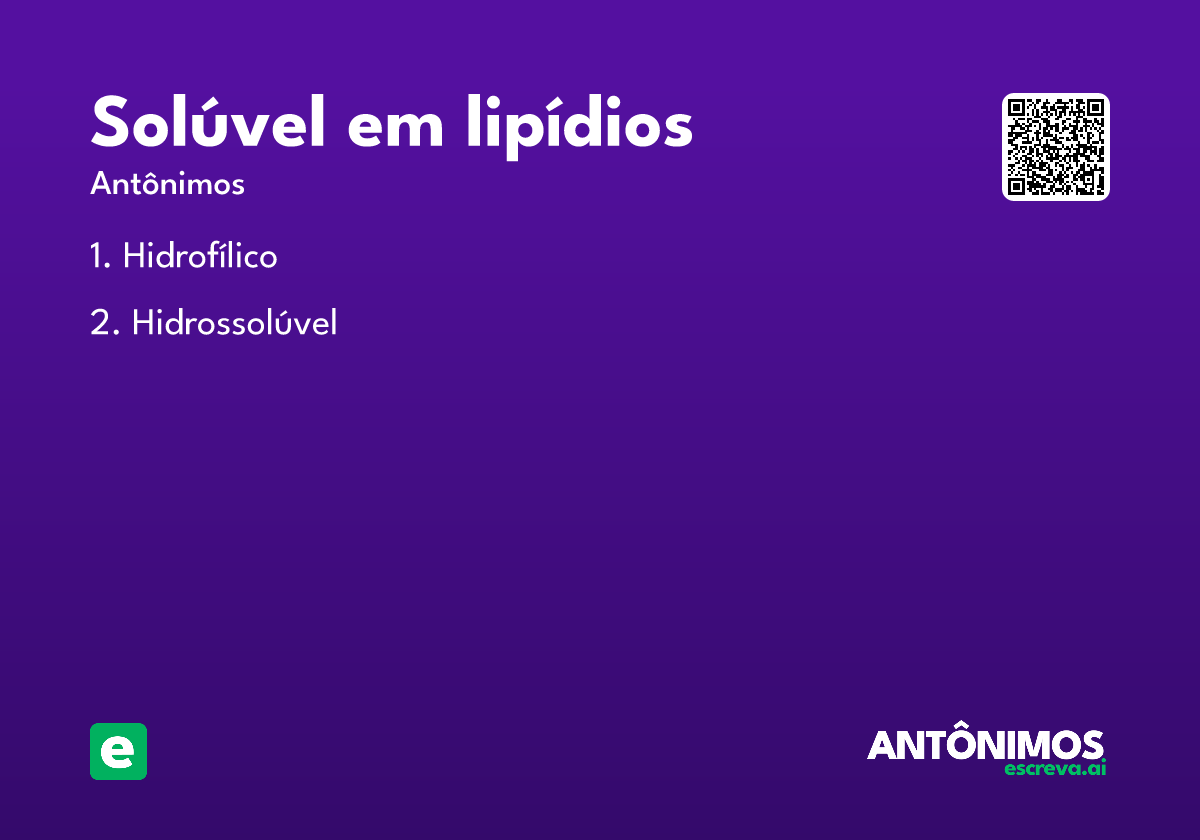 solúvel em lipídios