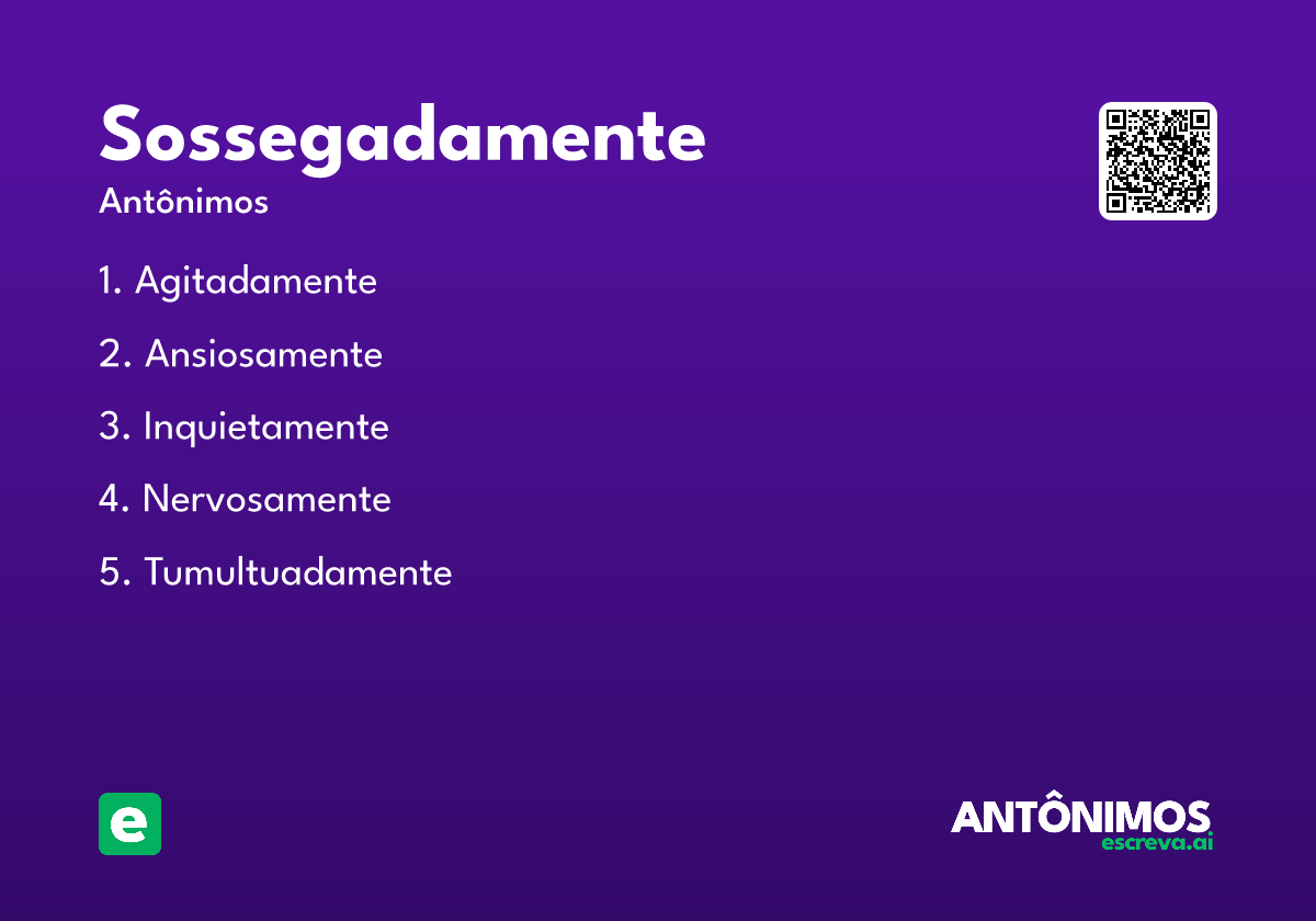 sossegadamente