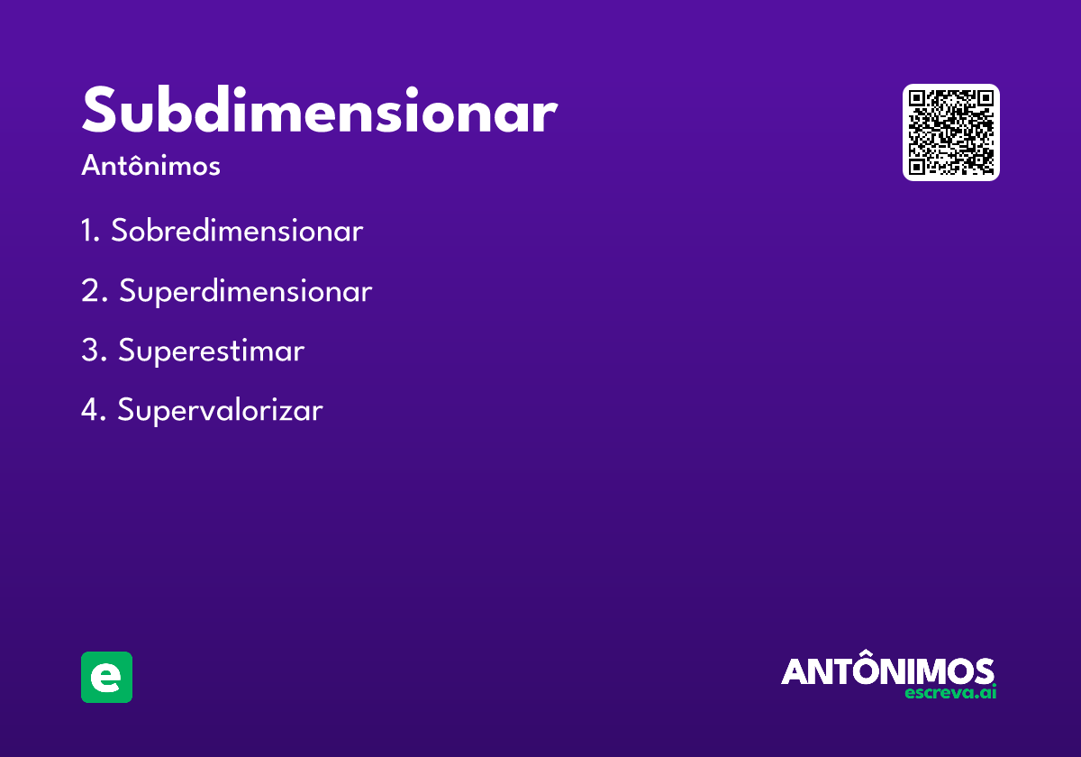 subdimensionar