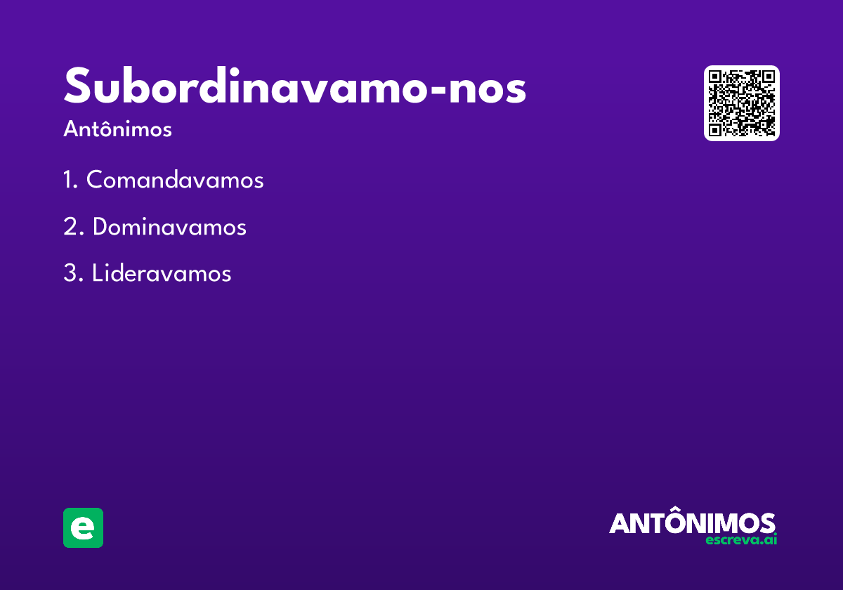 subordinavamo-nos