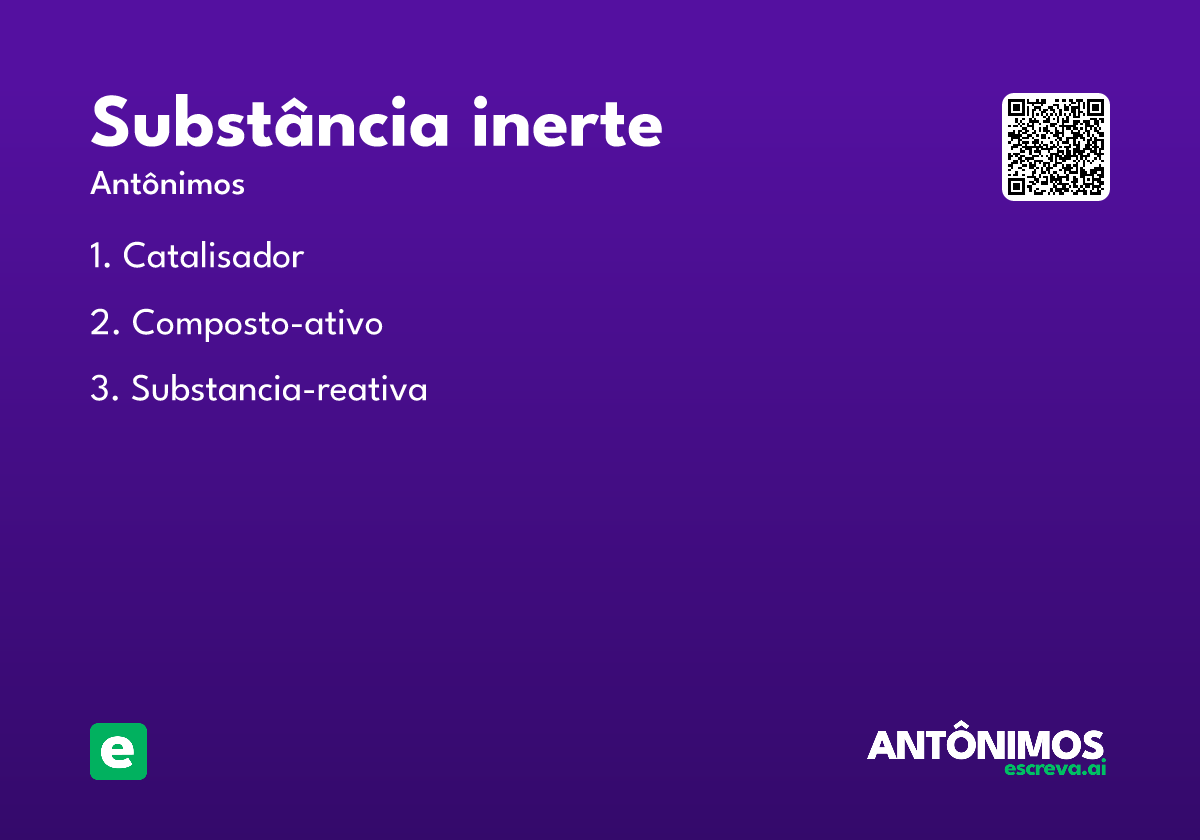 substância inerte