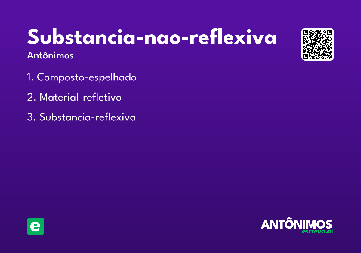 substancia-nao-reflexiva