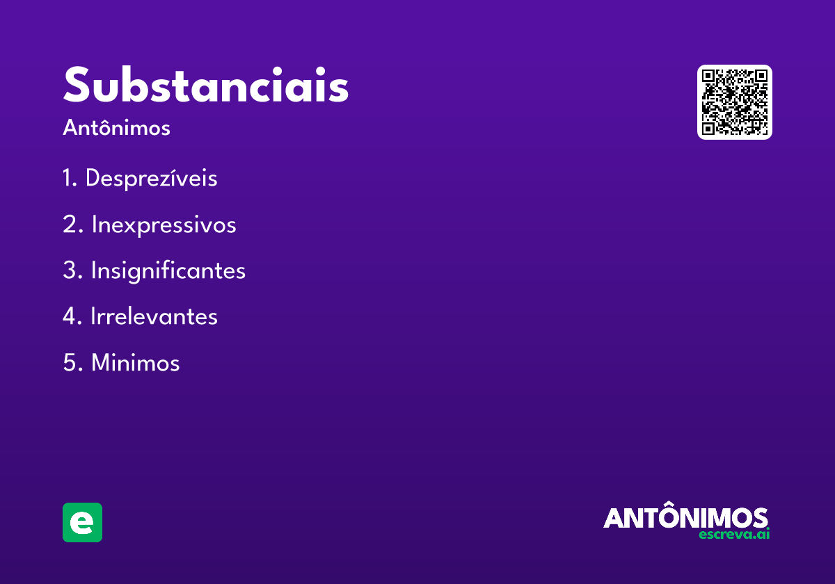 substanciais