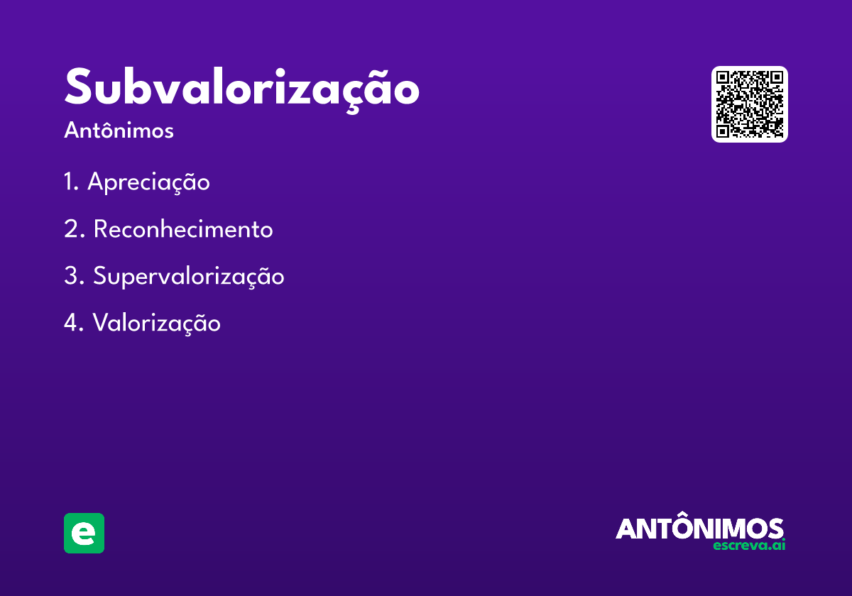 subvalorização