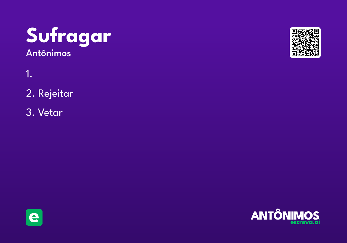 sufragar