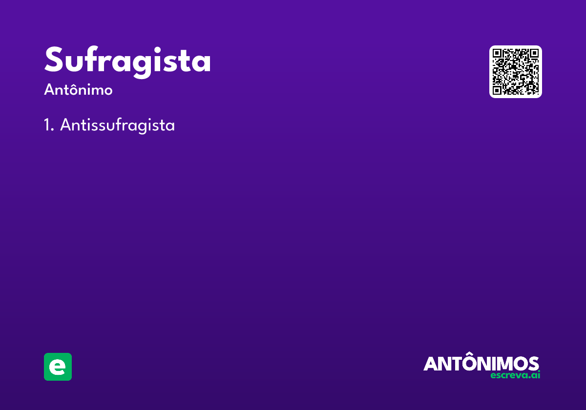 sufragista
