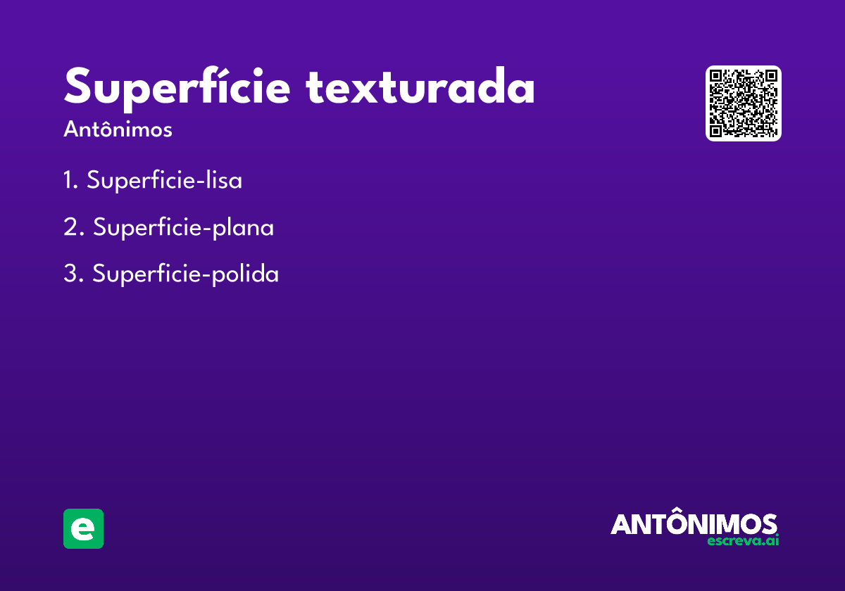 superfície texturada