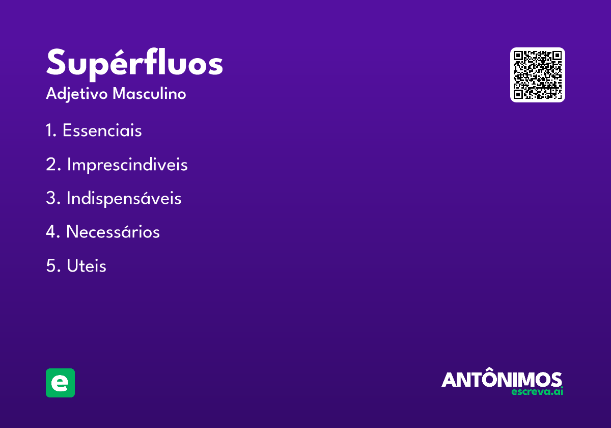 supérfluos