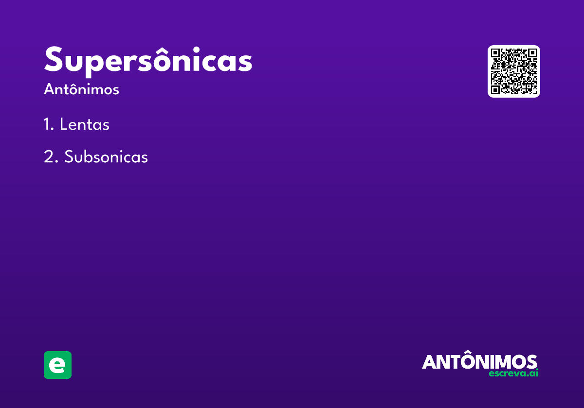 supersônicas