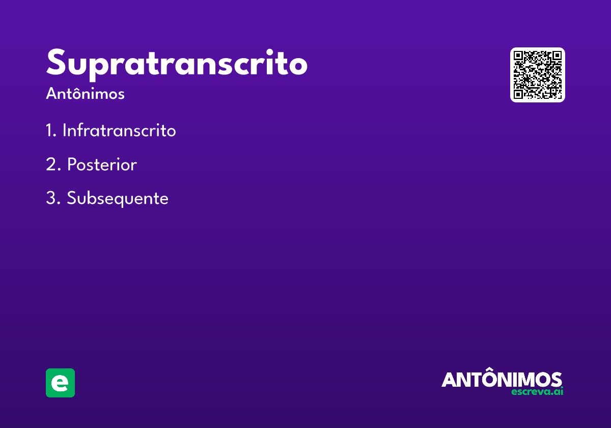 supratranscrito
