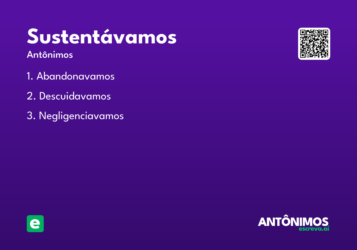 sustentávamos