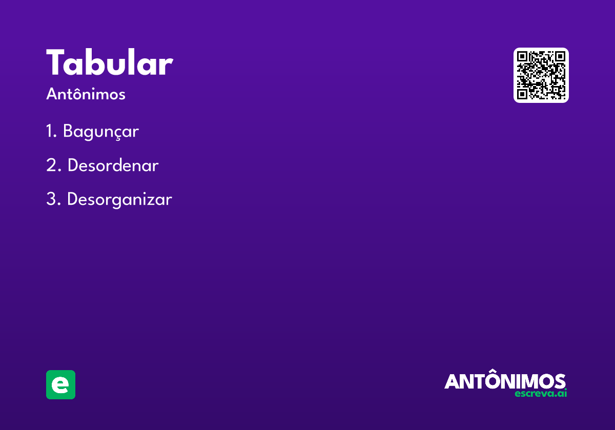 tabular