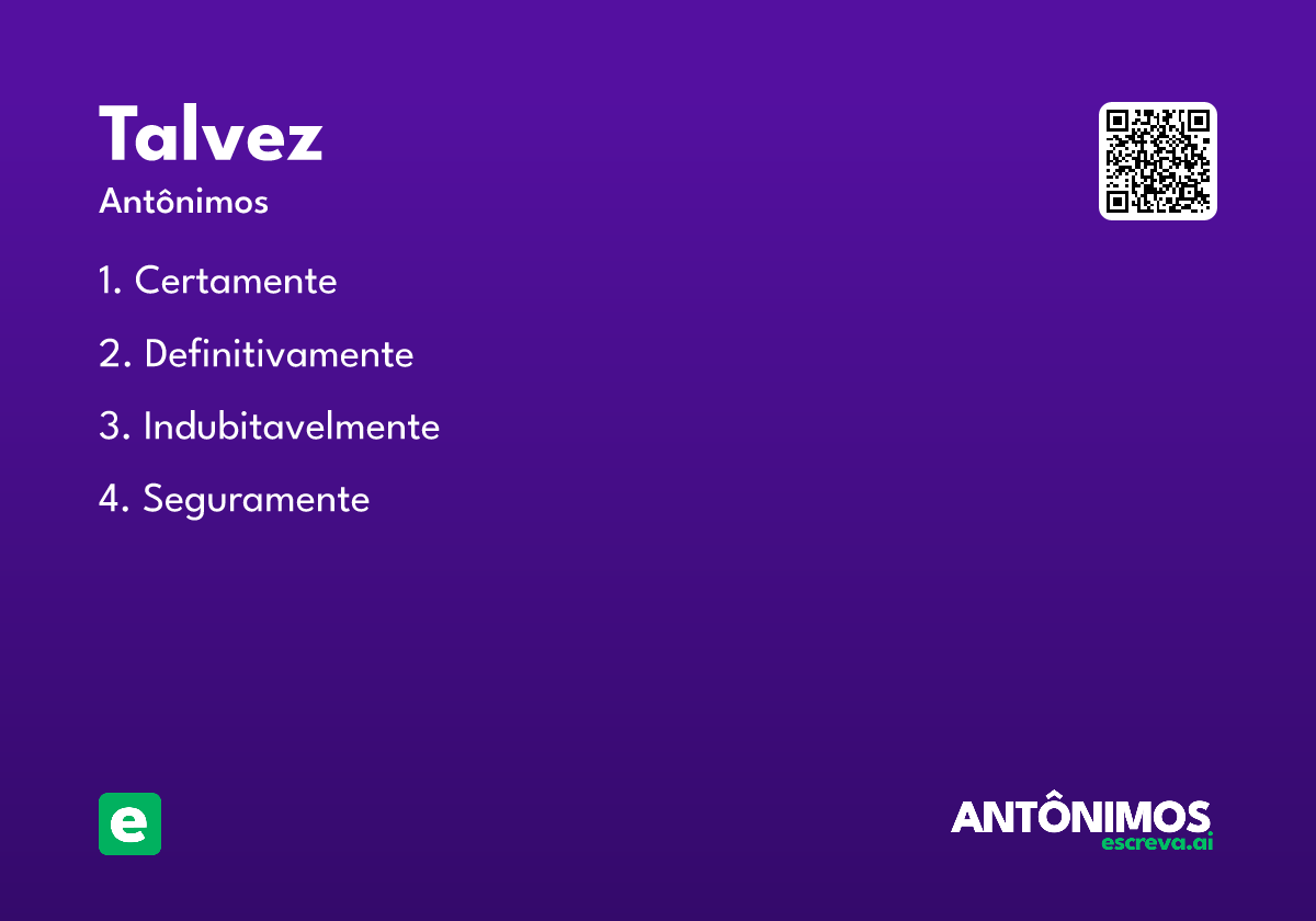 talvez