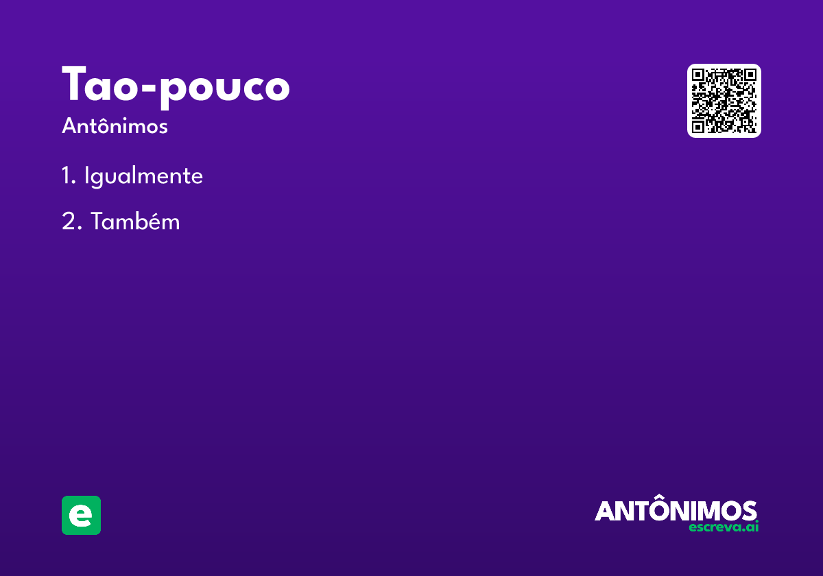 tao-pouco