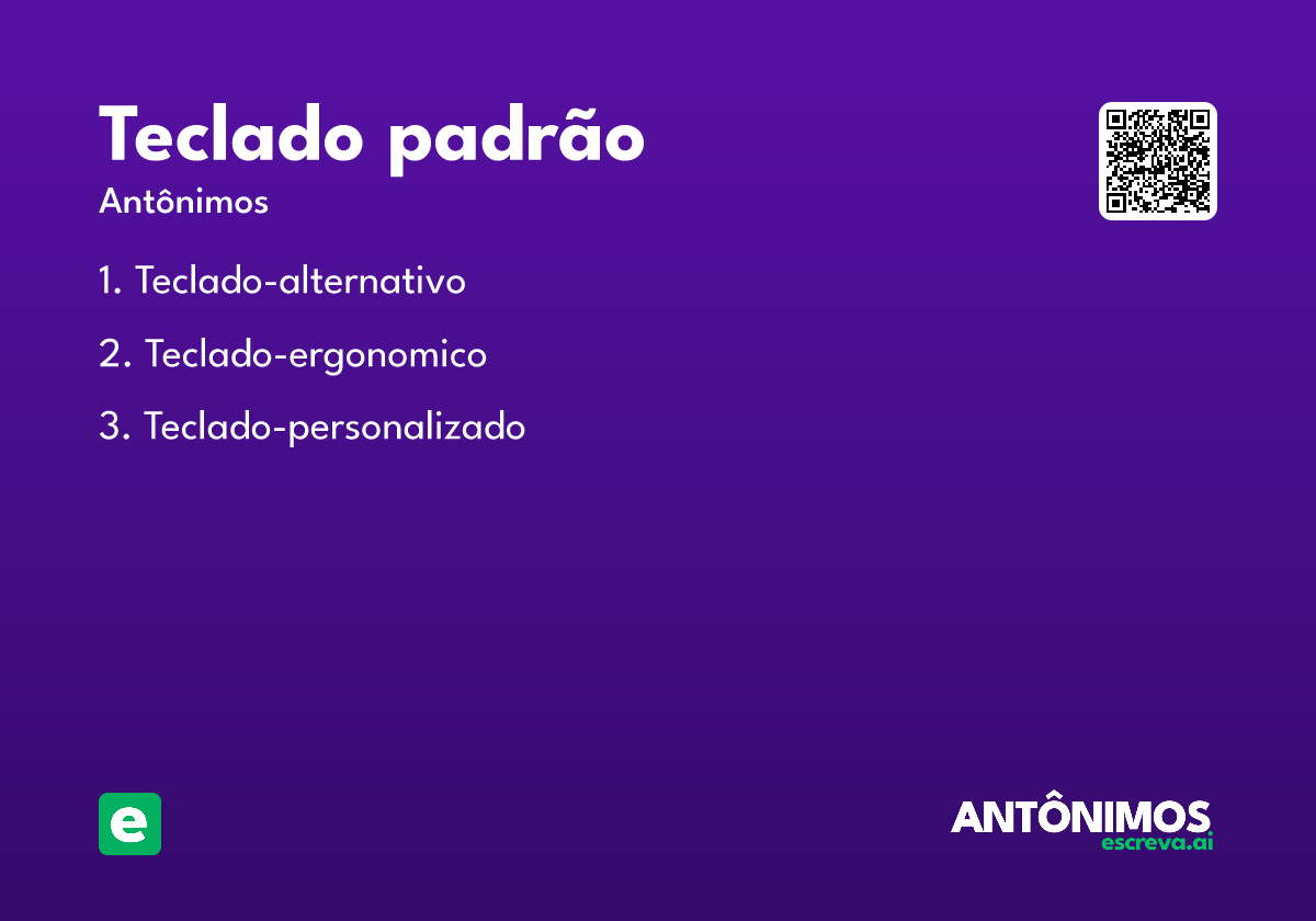 teclado padrão