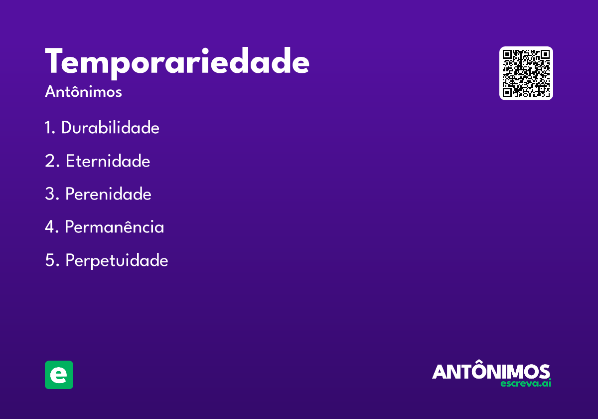 temporariedade