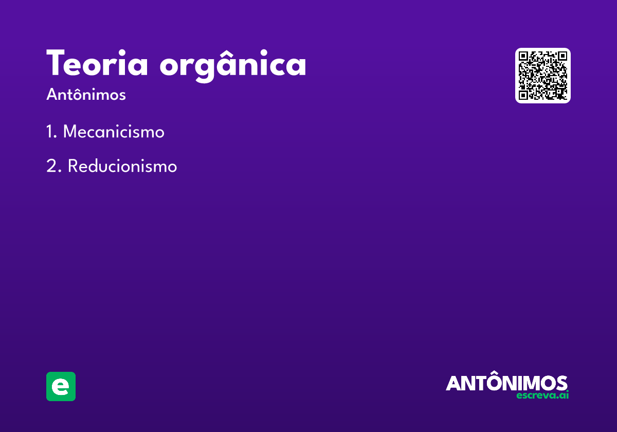 teoria orgânica