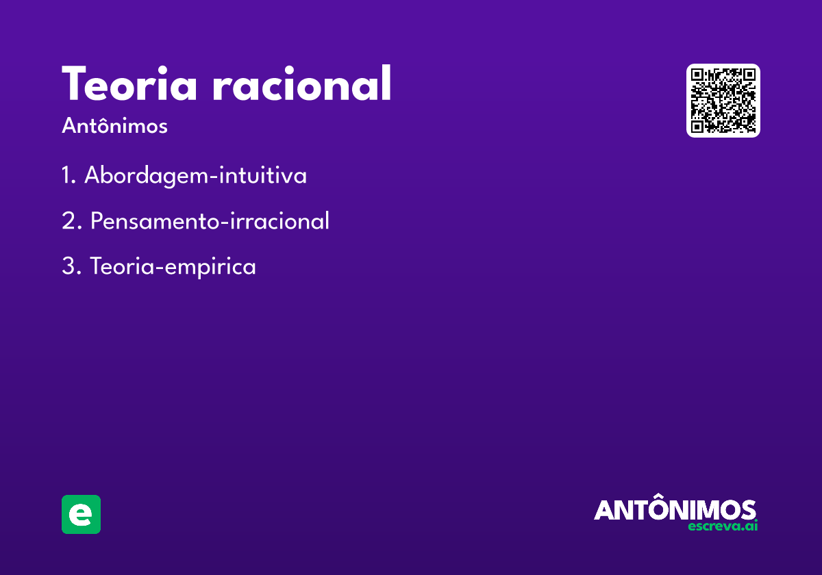 teoria racional