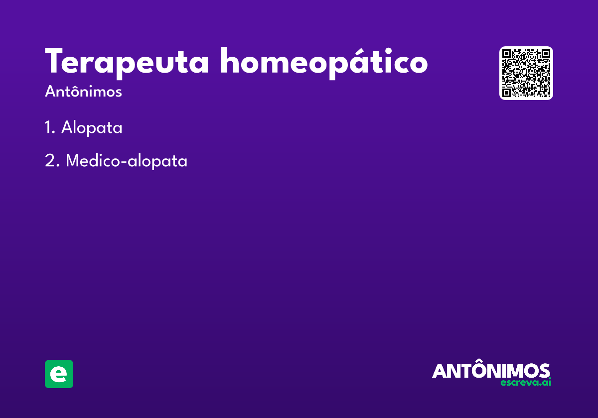 terapeuta homeopático