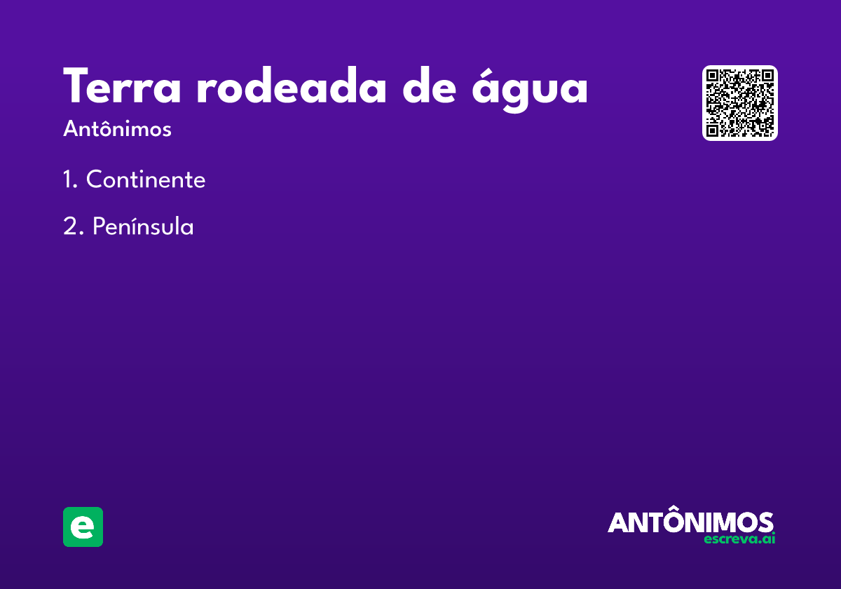 terra rodeada de água