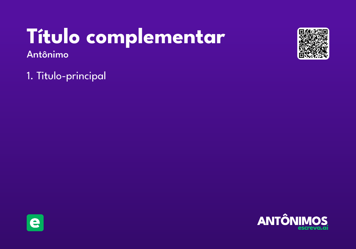 título complementar