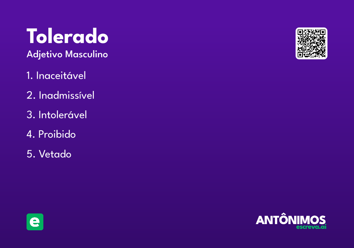 tolerado