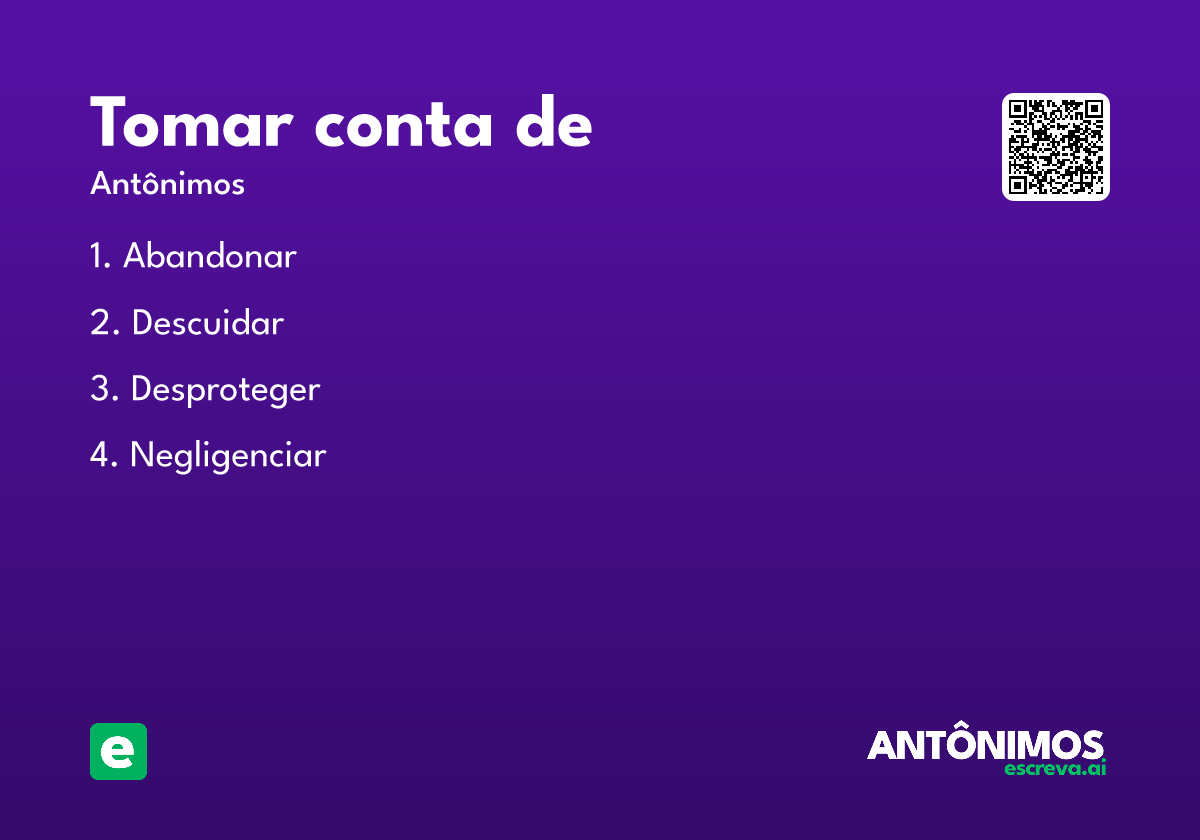 tomar conta de